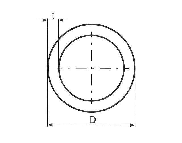 Trubka bezešvá přesná kruhová, ČSN 42 6711.21, rozměr 6x1,0