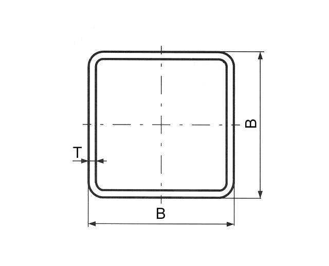 Trubka svařovaná přesná čtvercová, EN 10305-5, rozměr 15x15x1,5
