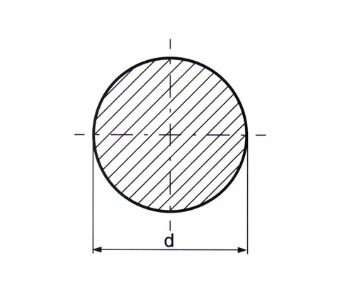 Tyč hliníková kruhová lisovaná, EN 755-3, průměr 40