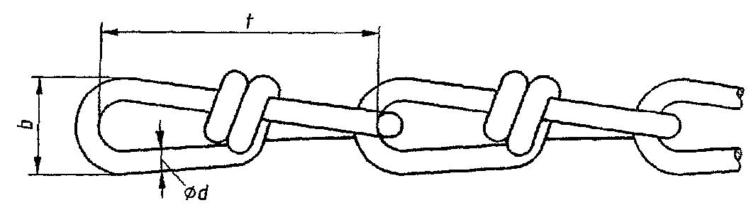 Řetěz uzlovaný nezkoušený (pozinkovaný-na cívce), DIN 5686, rozměr 2,2x23