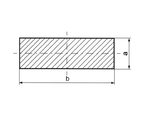Tyč měděná plochá, EN 13601, rozměr 60x5
