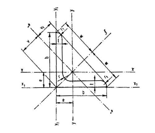 Profil rovnoramenný L z konstrukční oceli válcované za tepla, ČSN 42 5541, L 140x140x10
