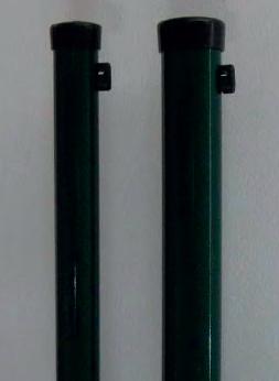 Plotový sloupek (pozinkovaný+polyester zelený), pro pletivo výšky 1250 mm, PN 03/99, rozměr 1750x38x1,25